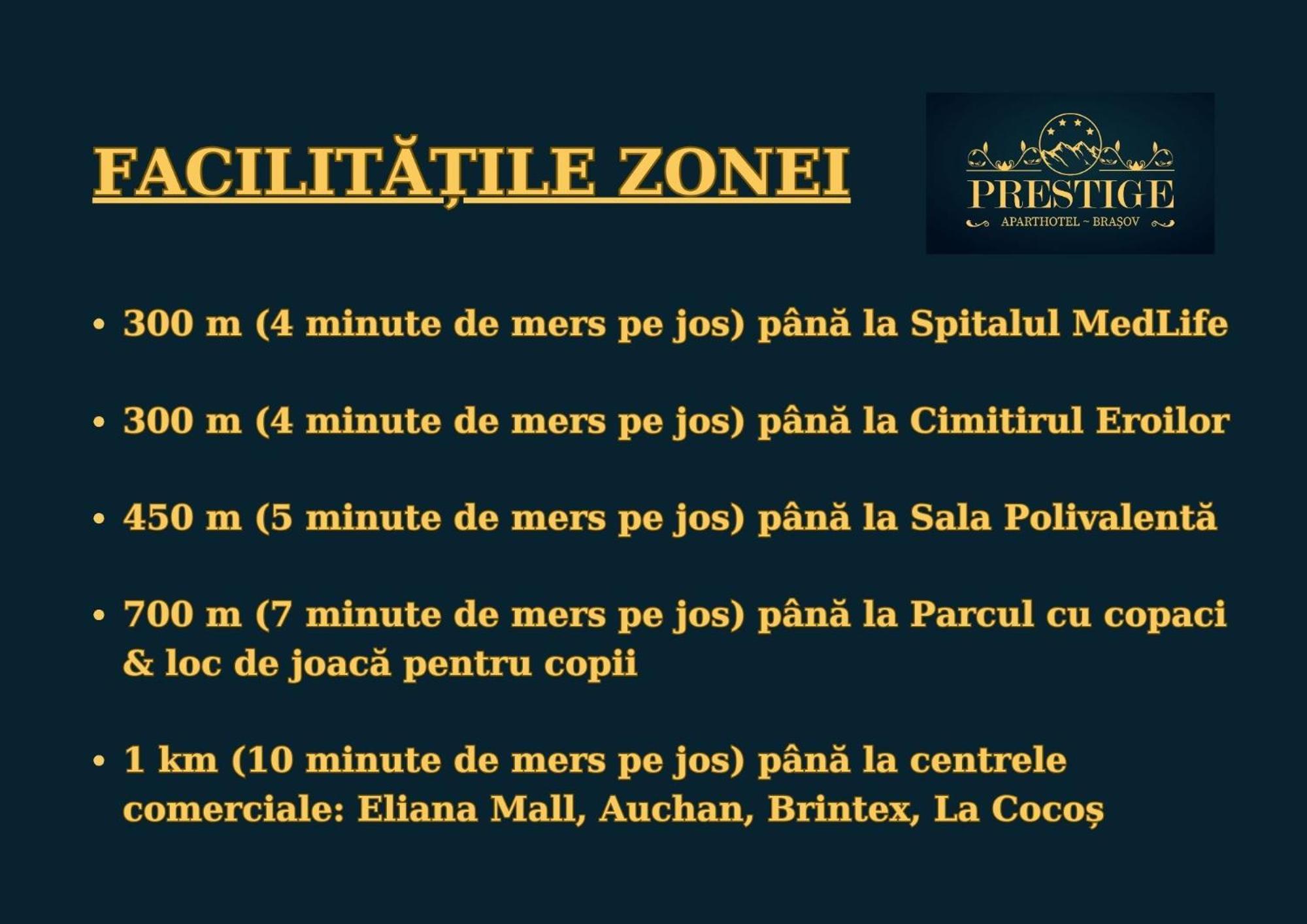 Prestige Aparthotel Braşov Eksteriør billede